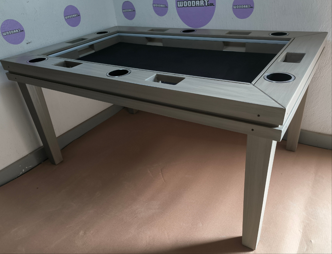 MESA DELUX RECTANGULAR SIN LUZ LED CON PASA DADOS