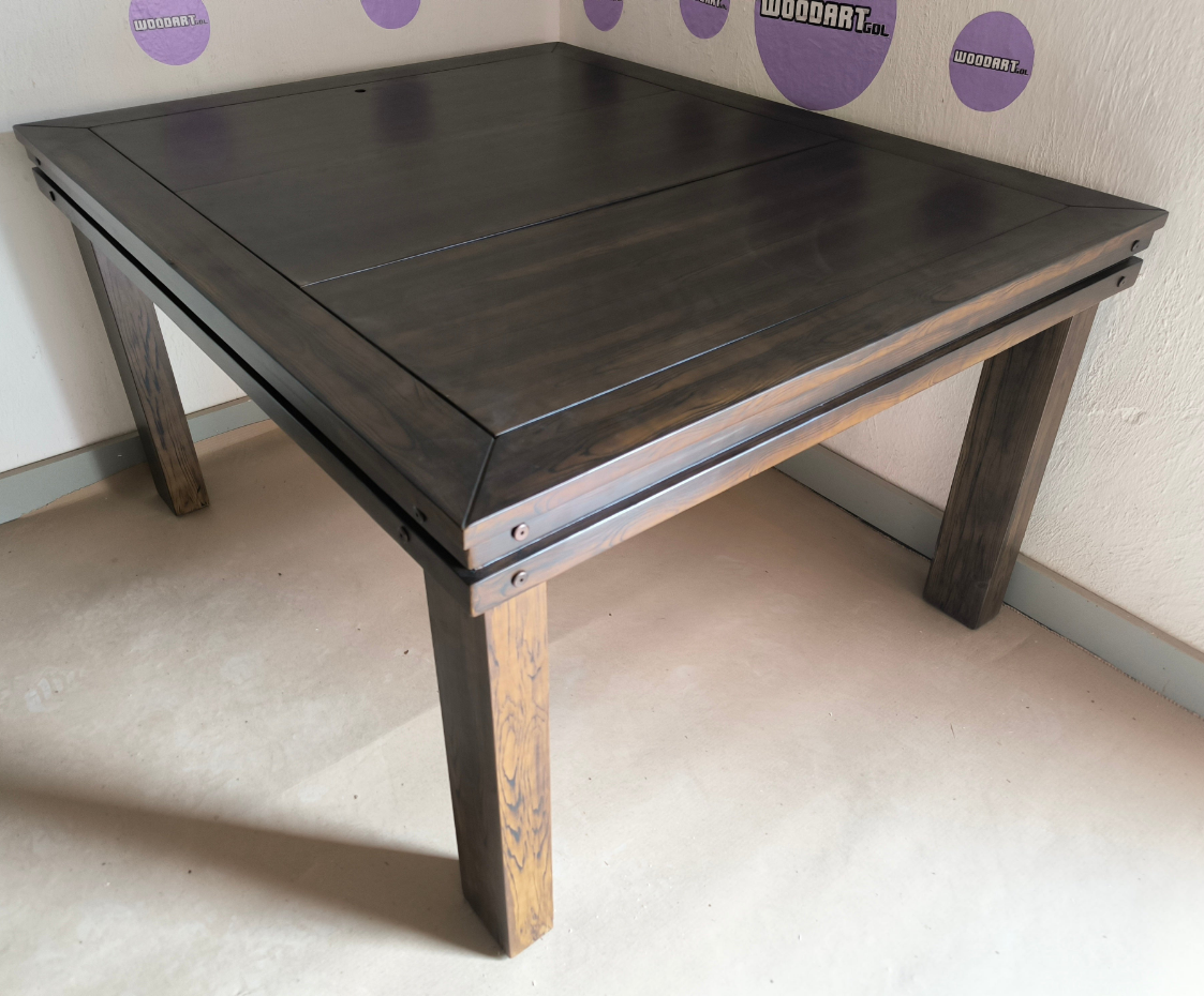 MESA MODELO CUADRILATERO CON LUZ LED para 6 personas 145cm x 120cm