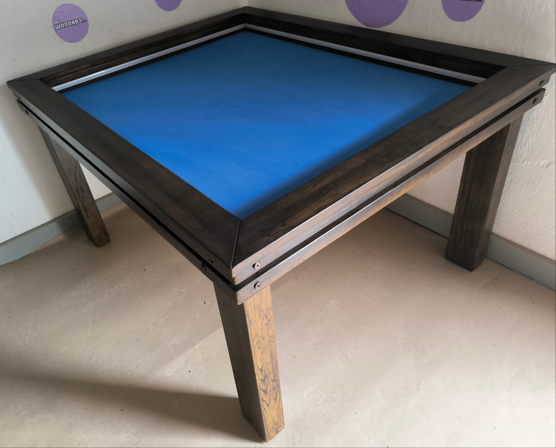 MESA MODELO CUADRILATERO CON LUZ LED para 6 personas 145cm x 120cm