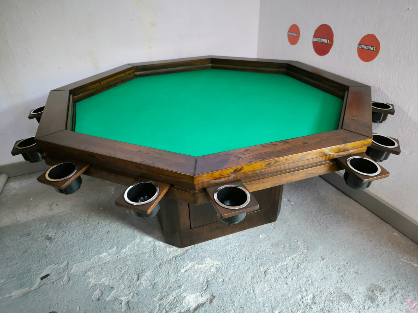 MESA OCTAGONAL SIN LUZ LED para 8 personas