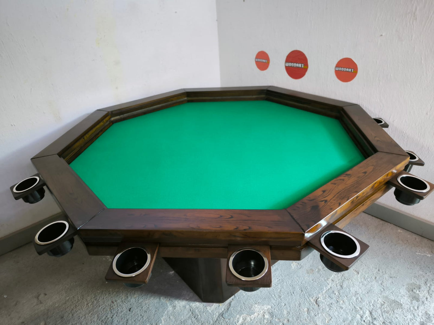 MESA OCTAGONAL SIN LUZ LED para 8 personas