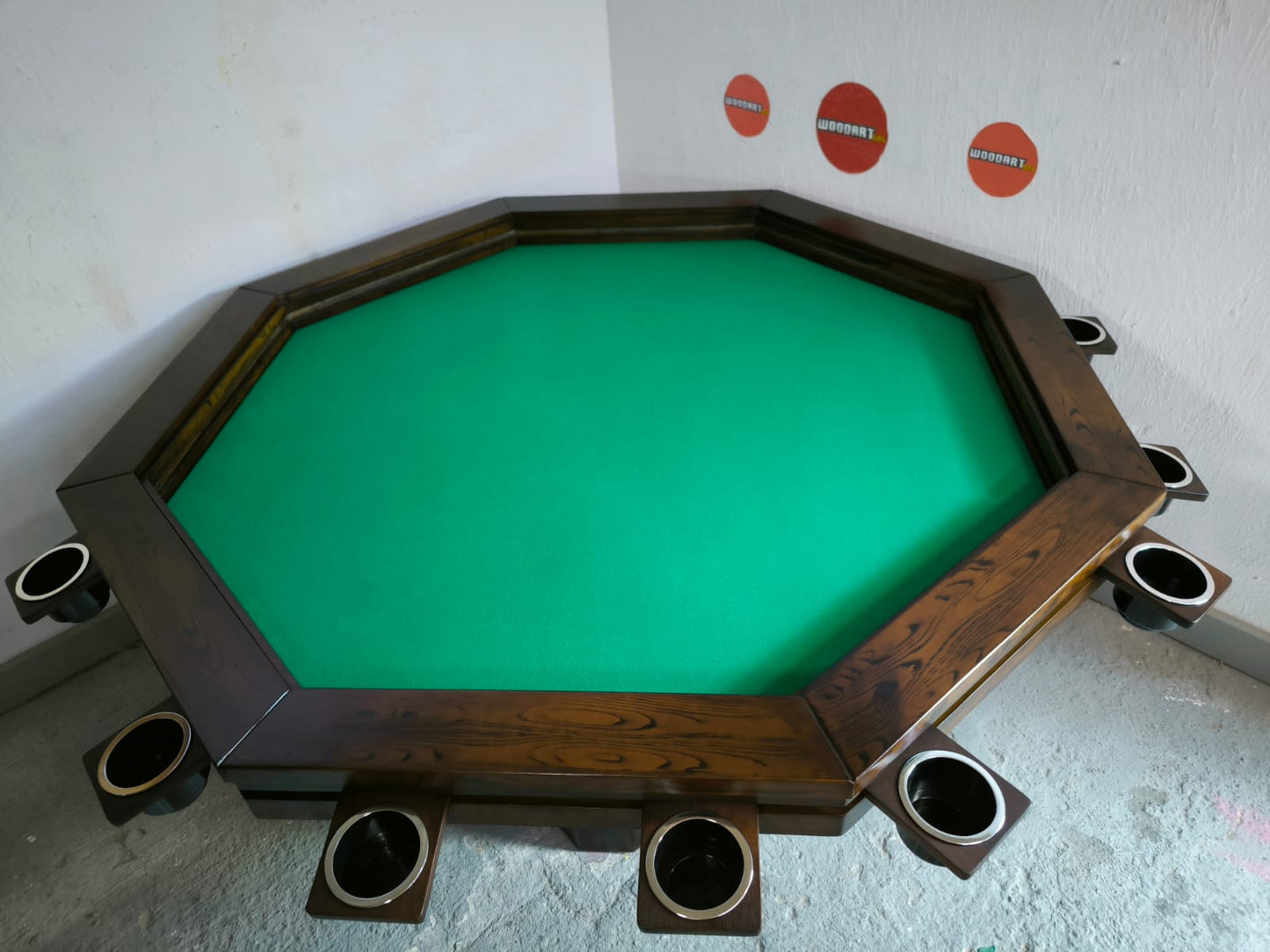 MESA OCTAGONAL SIN LUZ LED para 8 personas