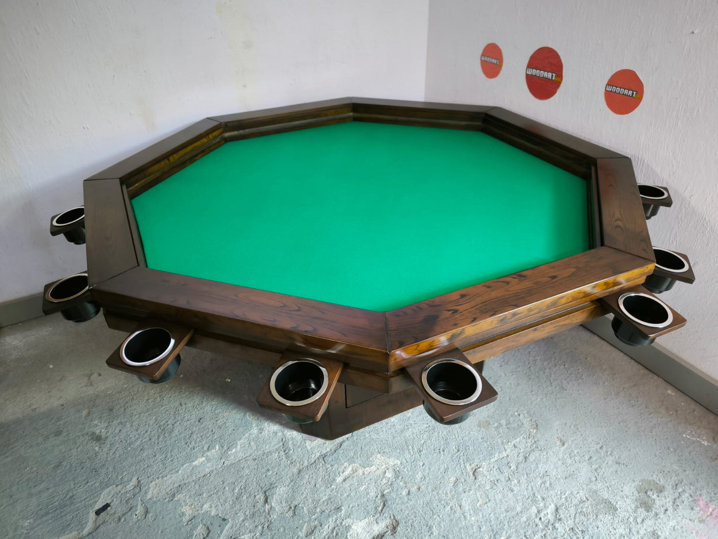 MESA OCTAGONAL SIN LUZ LED para 8 personas