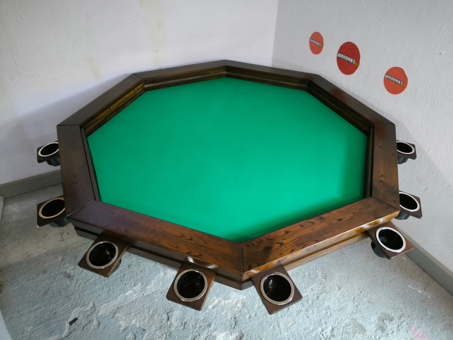 MESA OCTAGONAL SIN LUZ LED para 8 personas