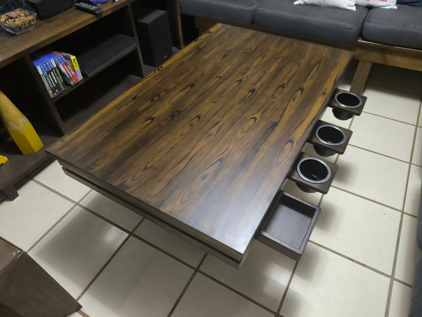 MESA DE CENTRO/JUEGOS RECTANGULAR CON LUZ LED