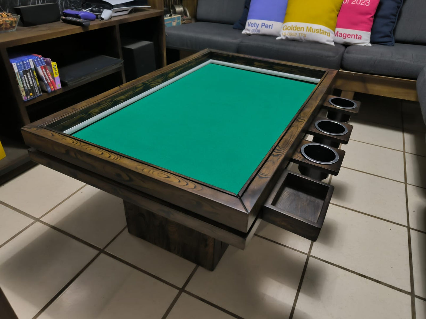 MESA DE CENTRO/JUEGOS RECTANGULAR CON LUZ LED