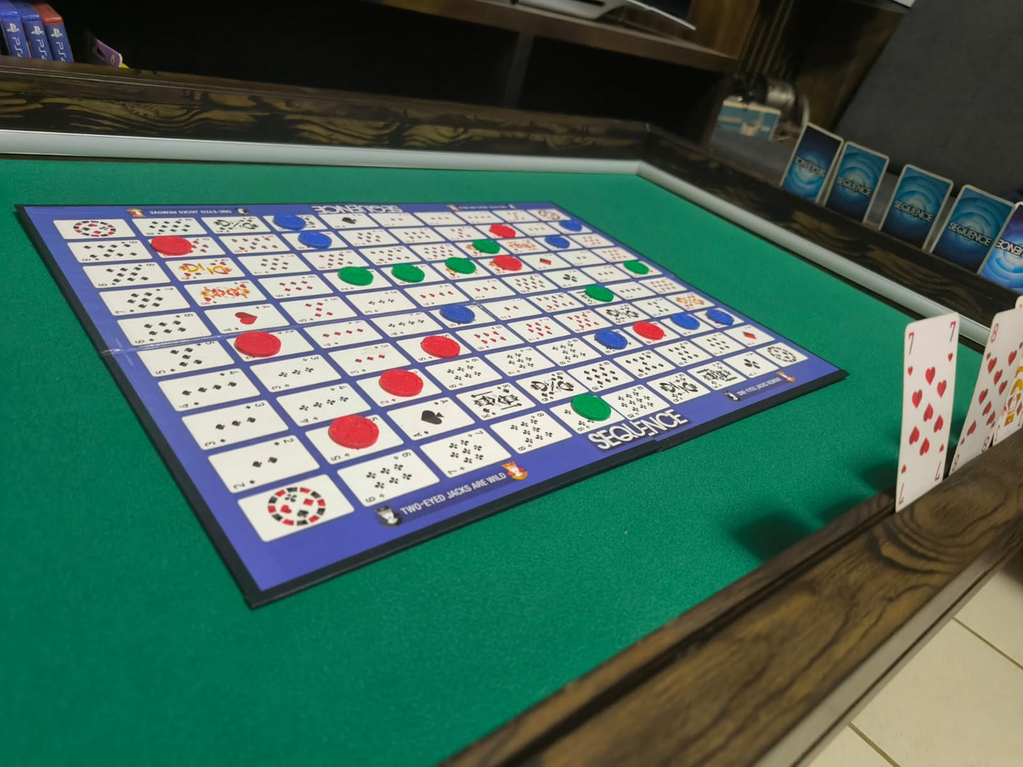 MESA DE CENTRO/JUEGOS RECTANGULAR CON LUZ LED