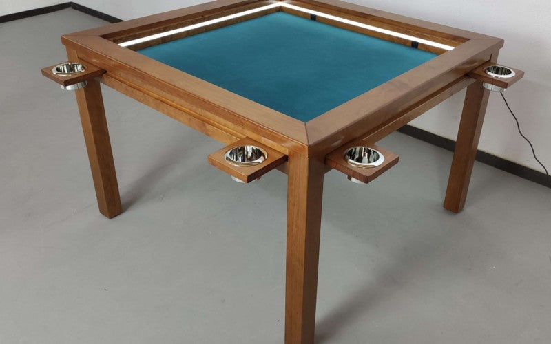MESA CUADRADA CON LUZ LED para 4 personas