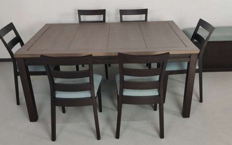 MESA RECTANGULAR SIN LUZ LED para 6 personas