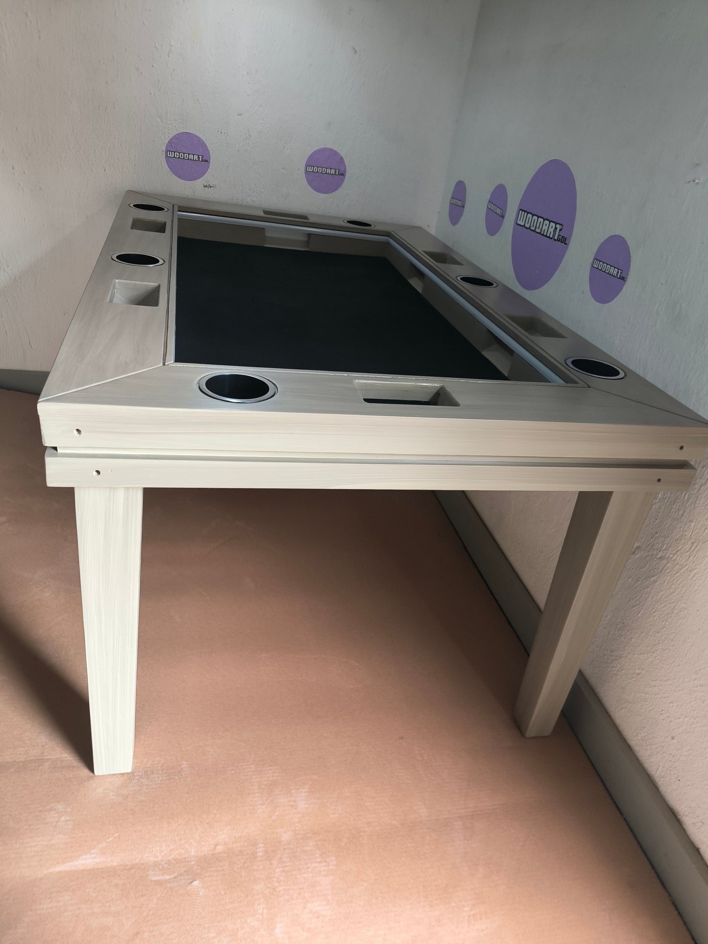 MESA DELUX RECTANGULAR SIN LUZ LED CON PASA DADOS