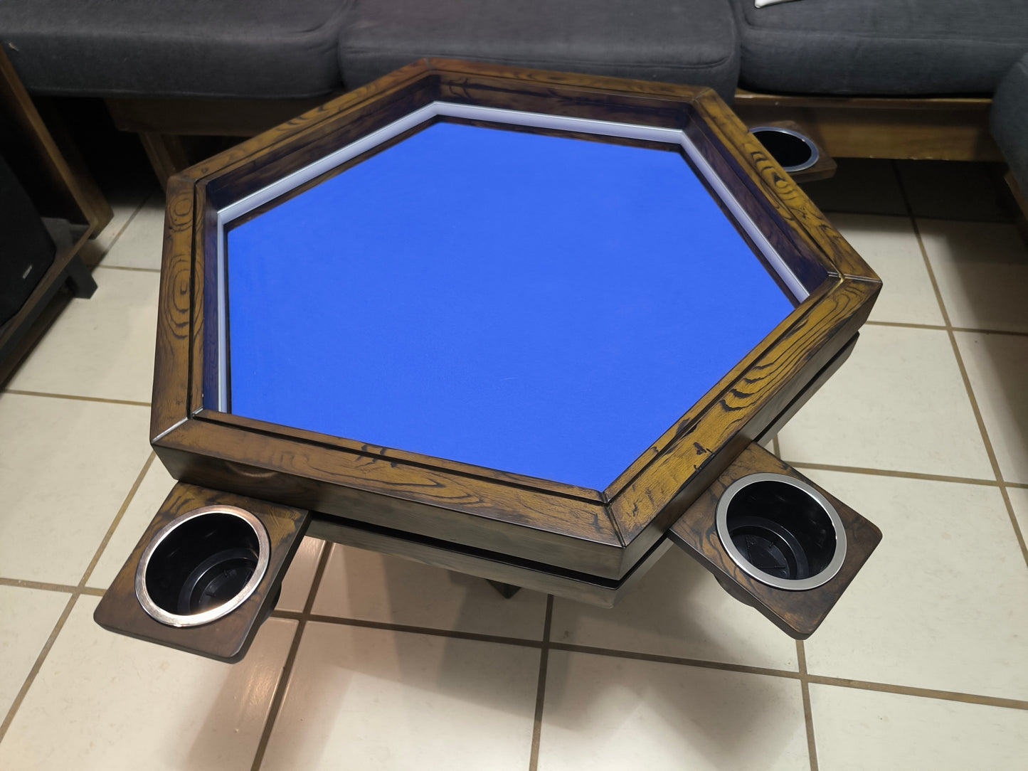 MESA HEXAGONAL DE CENTRO/JUEGOS SIN LUZ LED