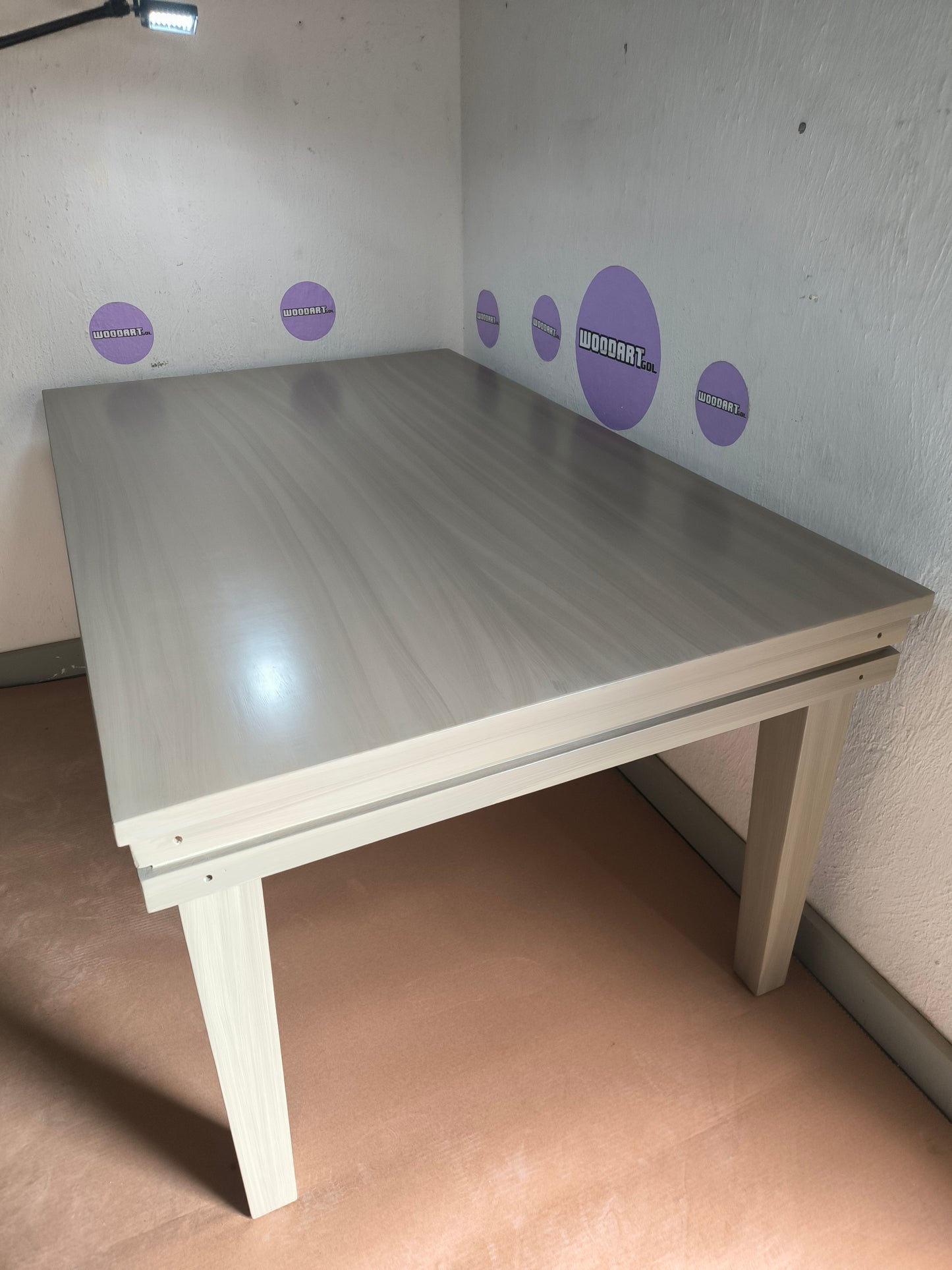 MESA DELUX RECTANGULAR CON LUZ LED CON PASA DADOS