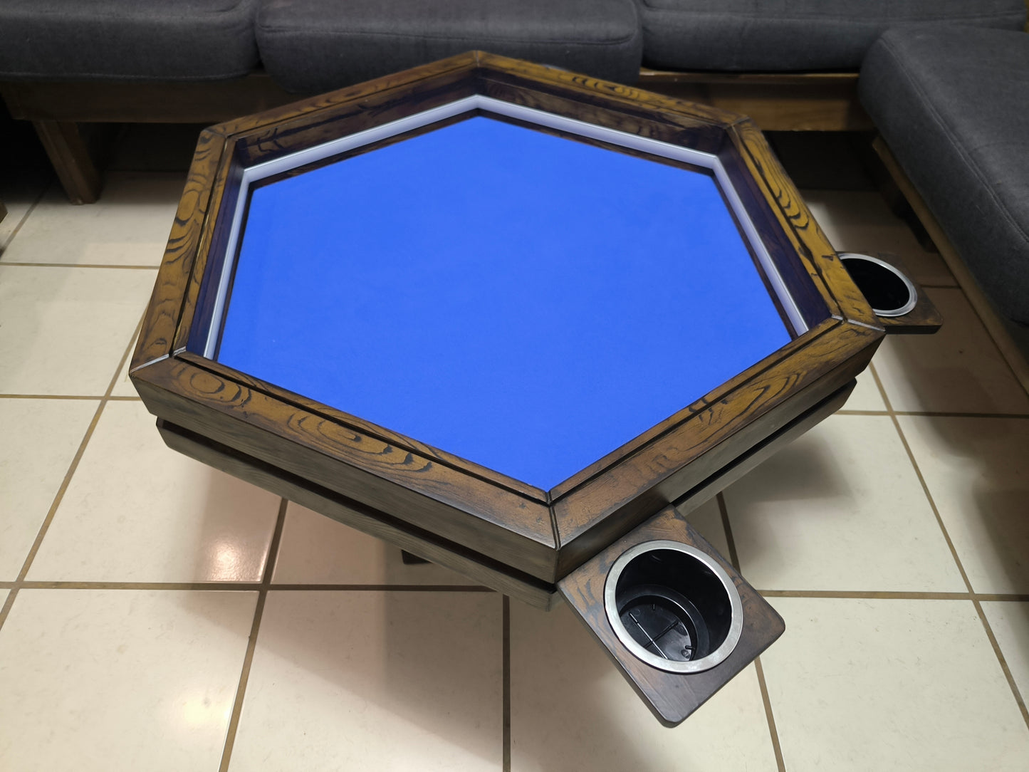 MESA HEXAGONAL DE CENTRO/JUEGOS SIN LUZ LED