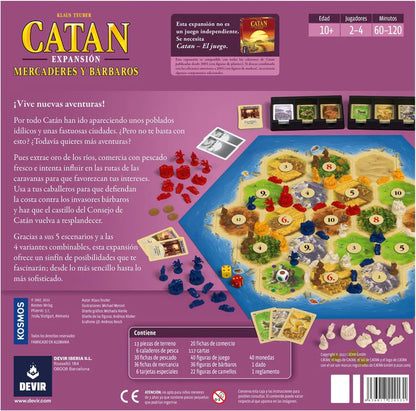 JUEGO DE MESA - Catan Expansión Mercaderes y Bárbaros