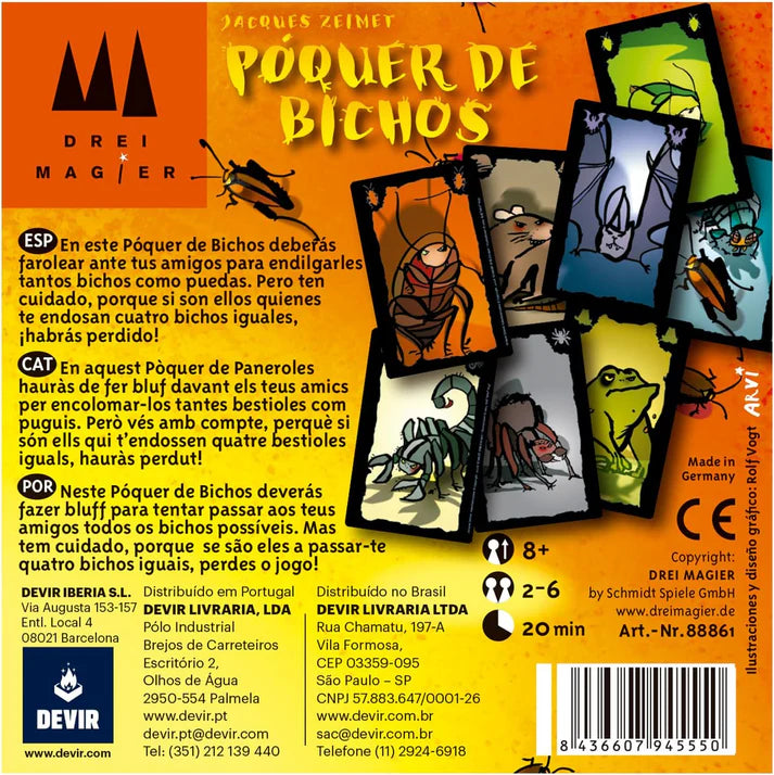 JUEGO DE MESA - Poker de Bichos