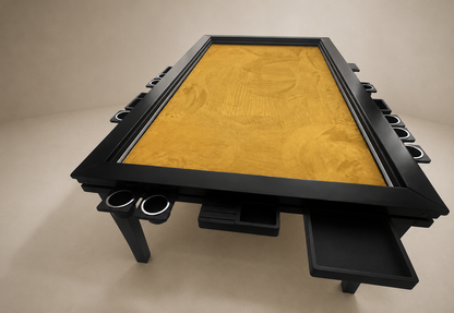 MESA JUEGO/COMEDOR "XXL" RECTANGULAR CON LUZ LED PARA 12 PERSONAS.