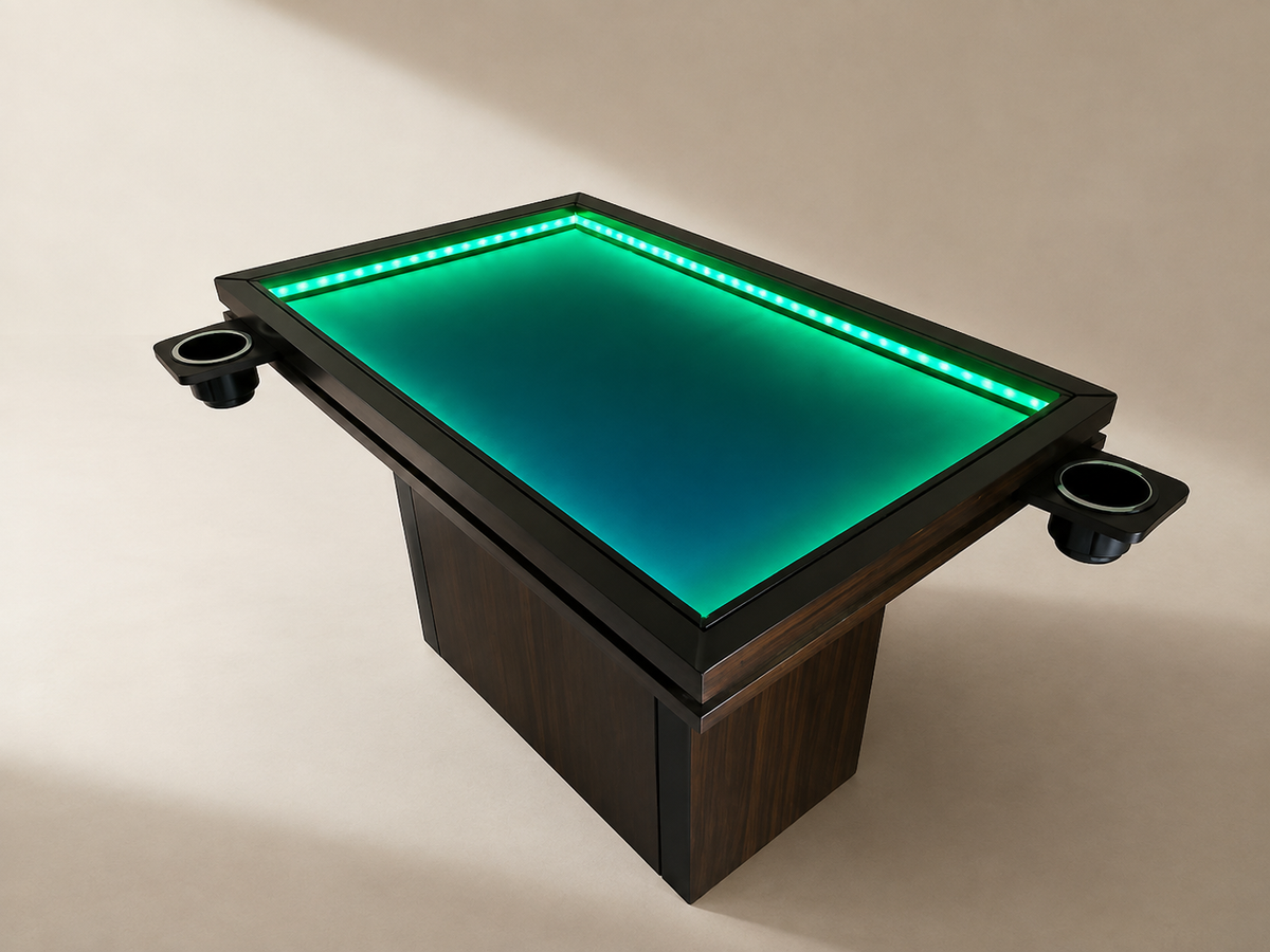 Comedor y Mesa de Juegos "Duo-Play Rectangular" (2 Personas) con Iluminación LED.