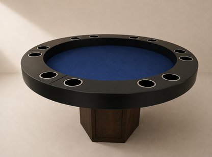 Mesa Poker Circular 2 en 1 para 6 Personas | Juego y Comedor.