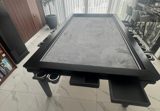 MESA JUEGO/COMEDOR "XXL" RECTANGULAR CON LUZ LED PARA 12 PERSONAS