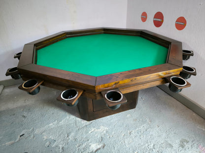 MESA OCTAGONAL SIN LUZ LED para 8 personas