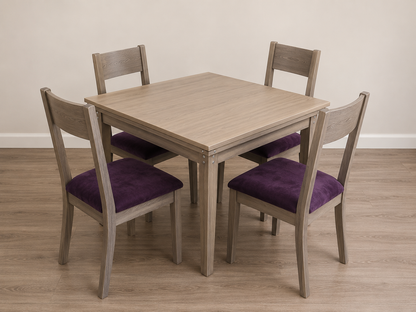 4 Sillas Catán Práctica y Cómoda - Hecha 100% de Madera