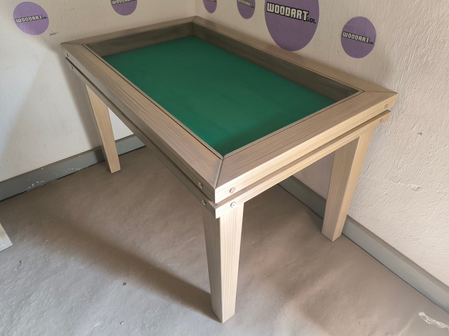 4 PERSONAS MESA JUEGO/COMEDOR RECTANGULAR TAPA ANTI DERRAMES SIN LUZ LED