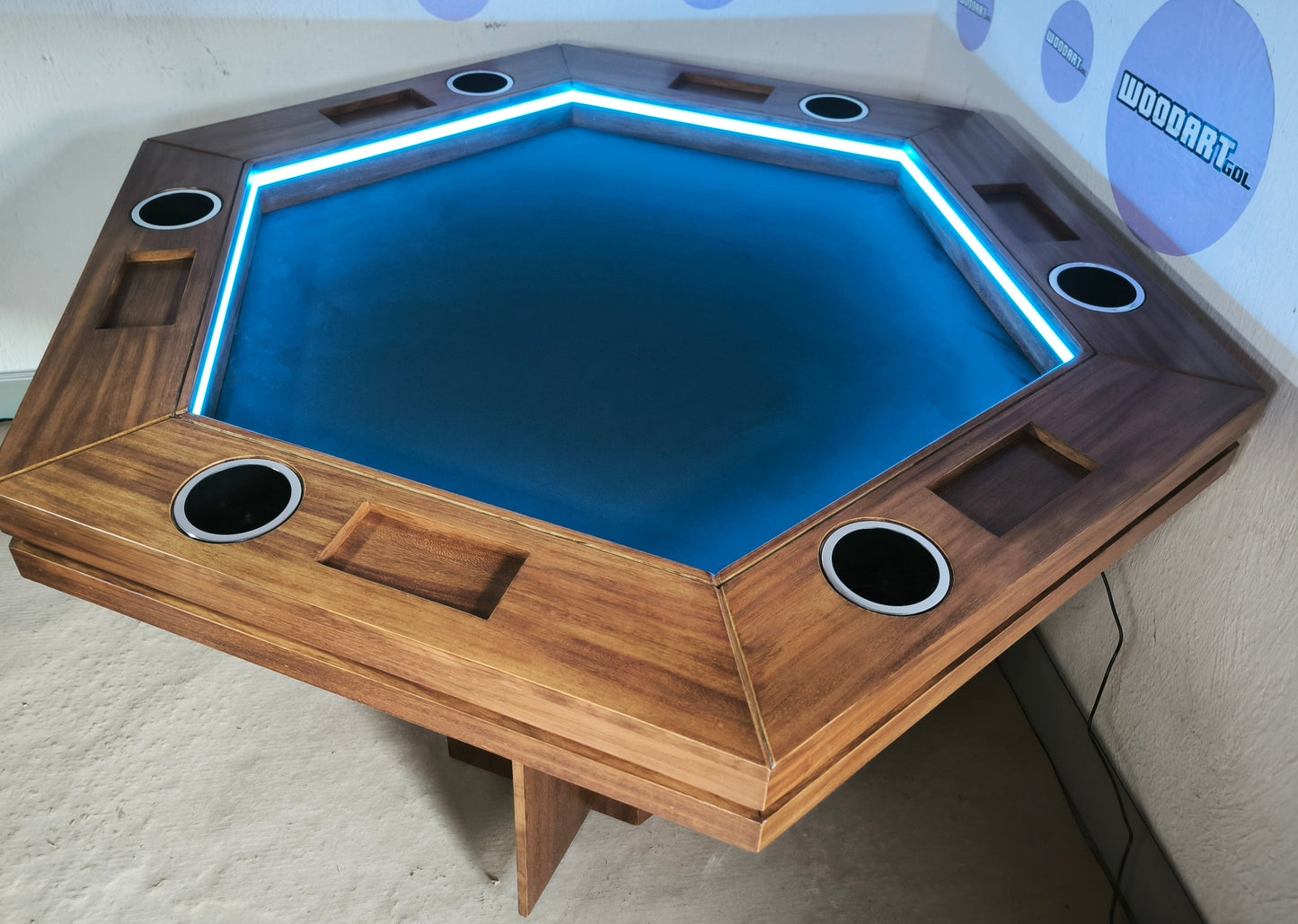 MESA DE POKER PREMIUM DE PAROTA MESA HEXAGONAL | Para 6 personas