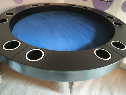 MESA Y COMEDOR CIRCULAR POKER para 6 personas
