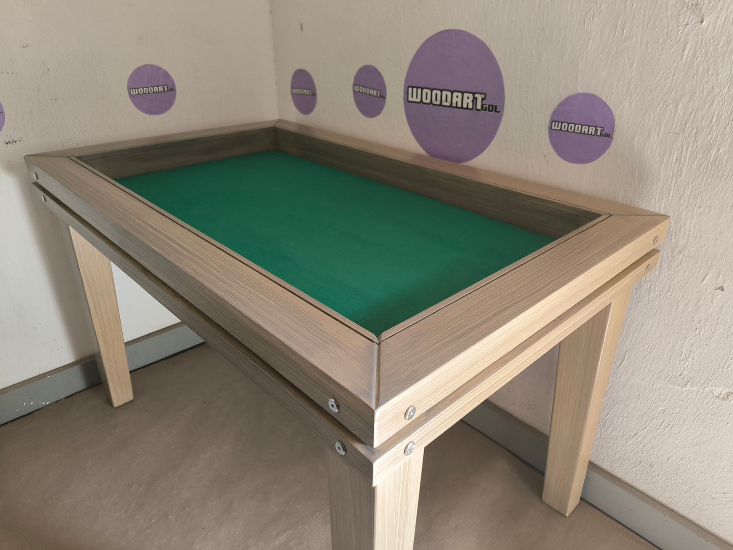 4 PERSONAS MESA JUEGO/COMEDOR RECTANGULAR TAPA ANTI DERRAMES SIN LUZ LED