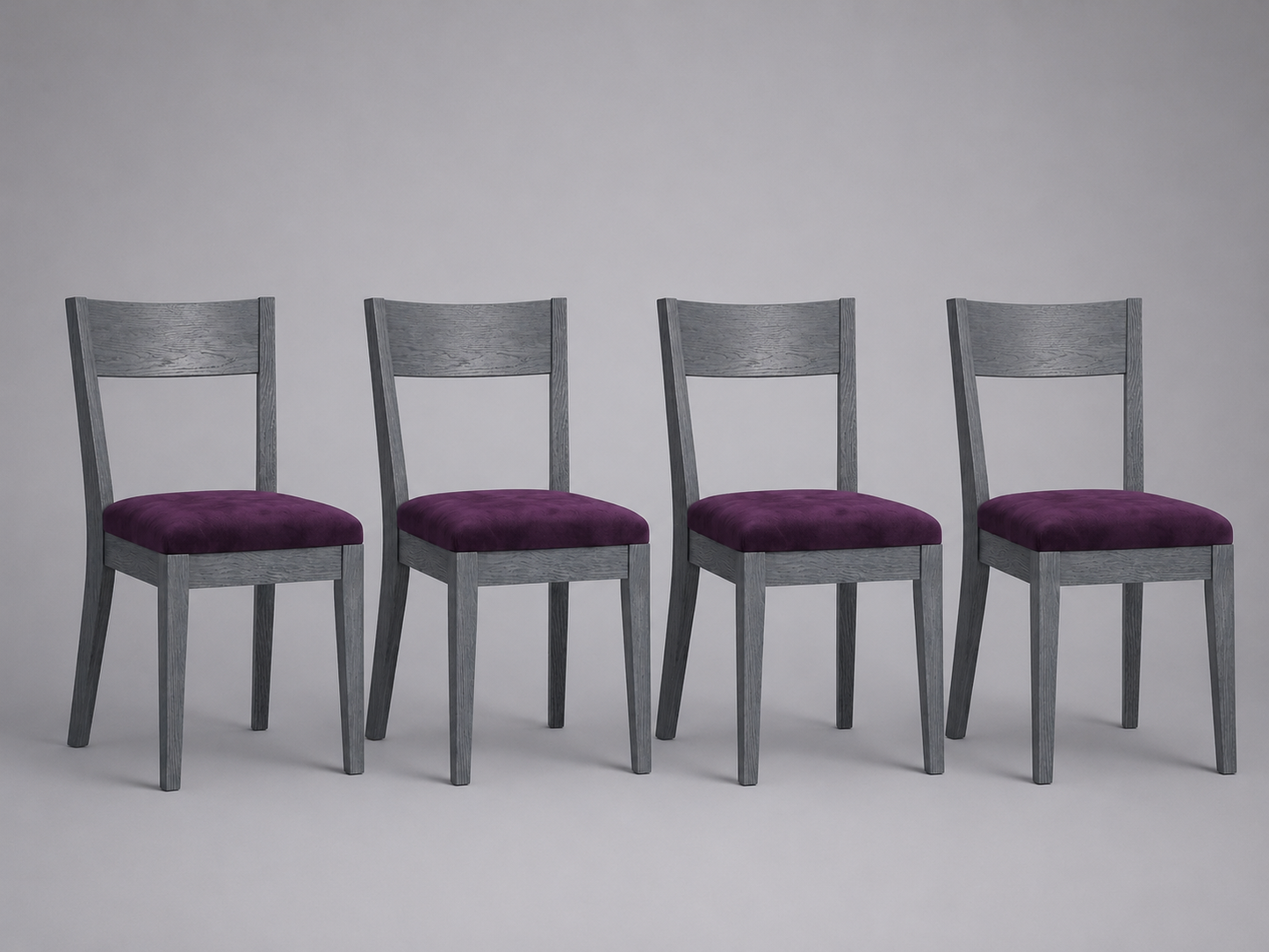 4 Sillas Catán Práctica y Cómoda - Hecha 100% de Madera