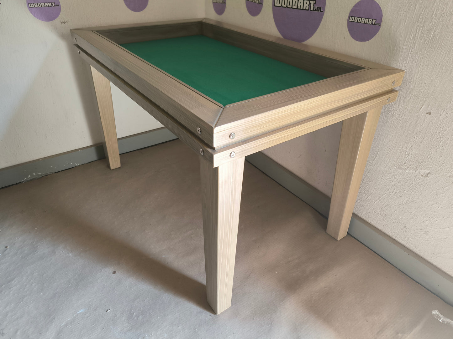 4 PERSONAS MESA JUEGO/COMEDOR RECTANGULAR TAPA ANTI DERRAMES SIN LUZ LED