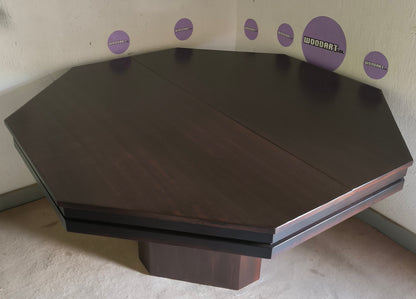 COMEDRO/MESA DE POKER CON LED OCTAGONAL CON PORTAVASOS para 8 personas