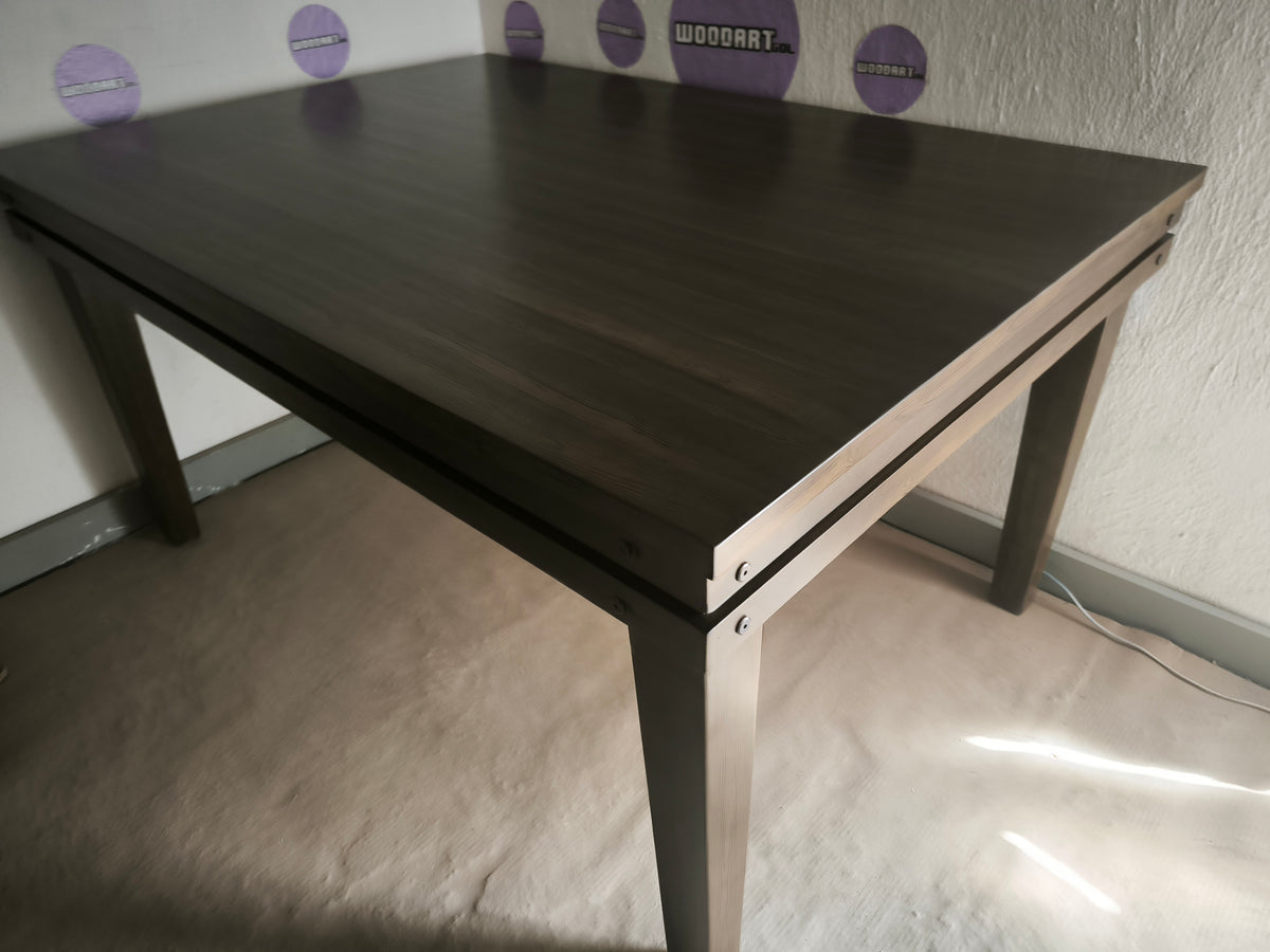 MESA DELUX RECTANGULAR CON LUZ LED CON PASA DADOS.