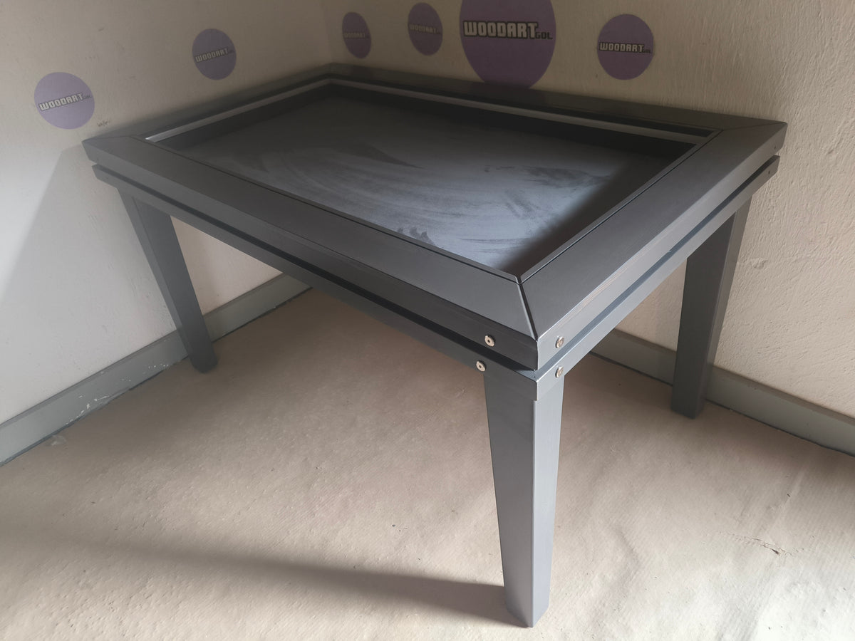 MESA RECTANGULAR SIN LUZ LED para 8 personas.