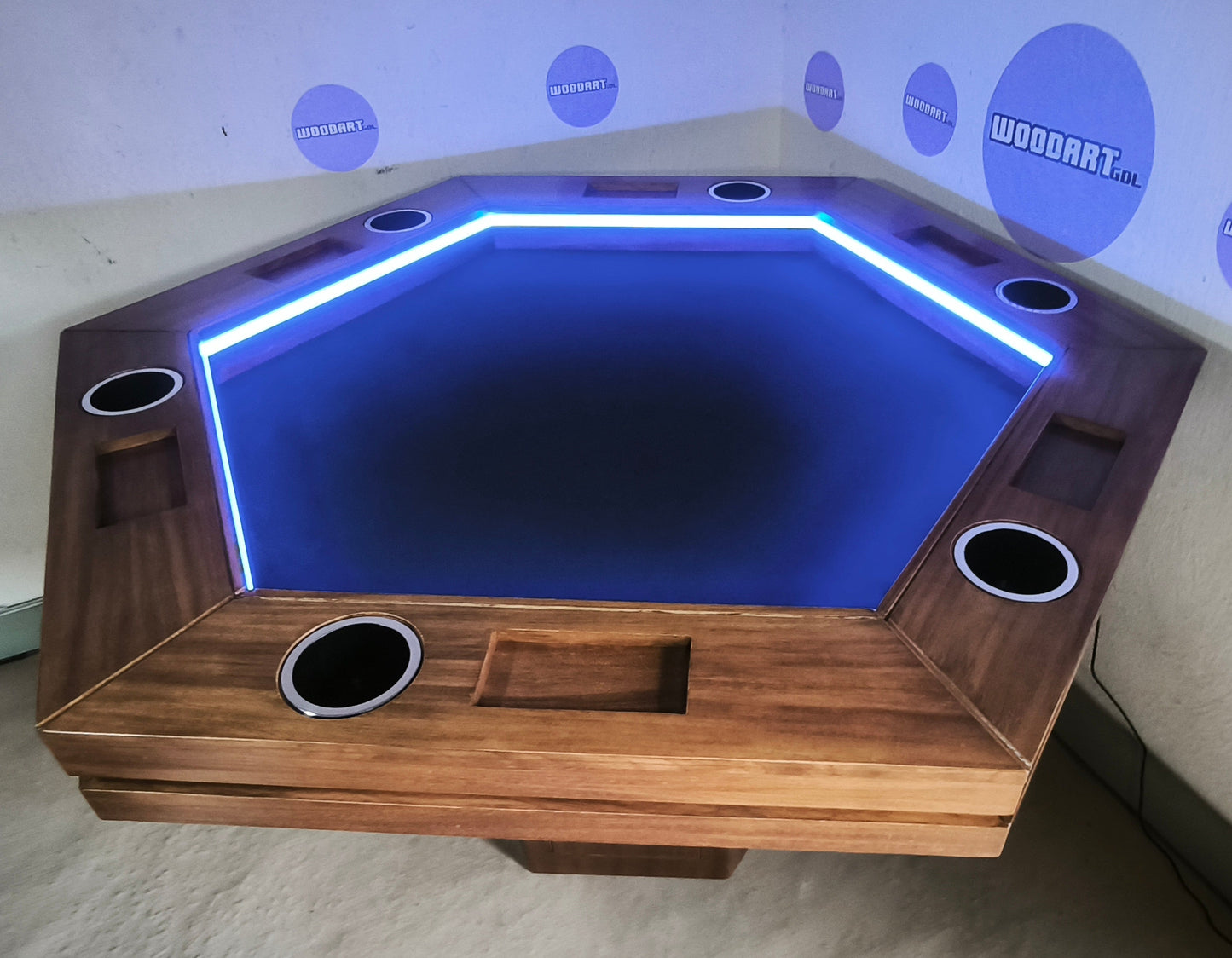 MESA DE POKER PREMIUM DE PAROTA MESA HEXAGONAL | Para 6 personas