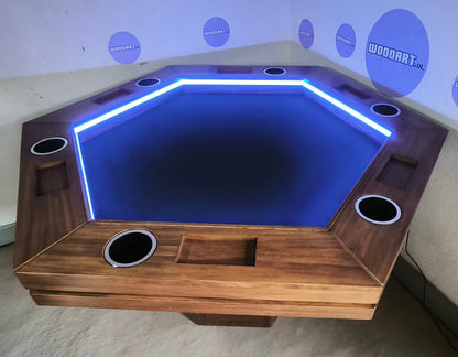 MESA DE POKER PREMIUM DE PAROTA MESA HEXAGONAL | Para 6 personas