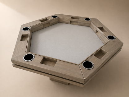 MESA DELUX HEXAGONAL SIN LED CON PASA DADOS.