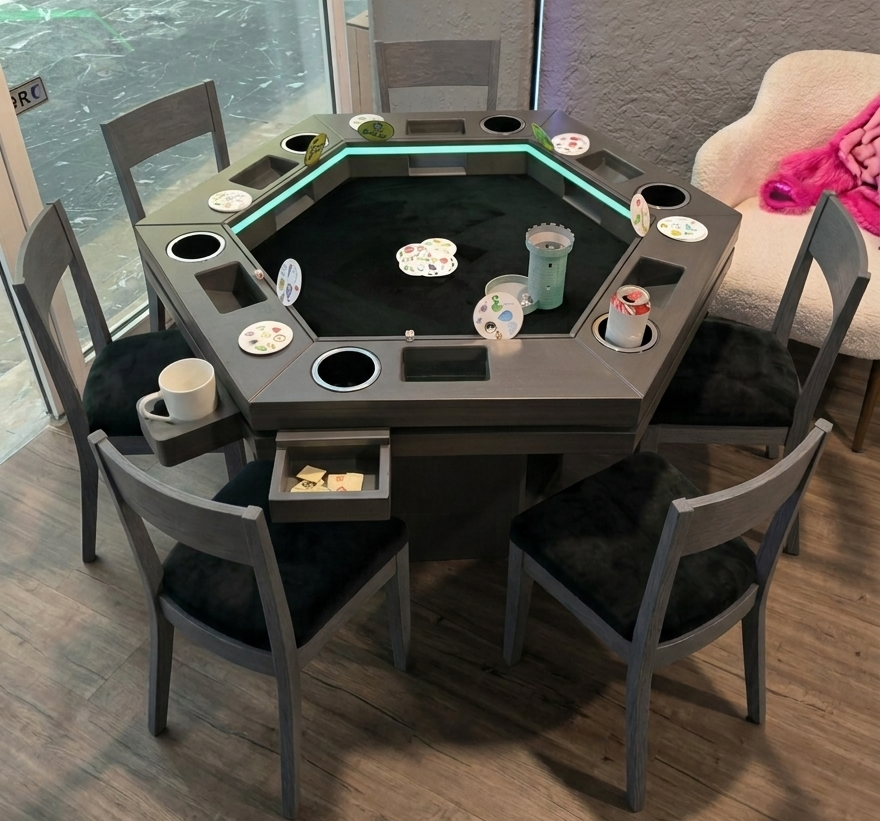 💎 COMBO DELUXE DEPA: Mesa Hexagonal + 6 Sillas a Elección