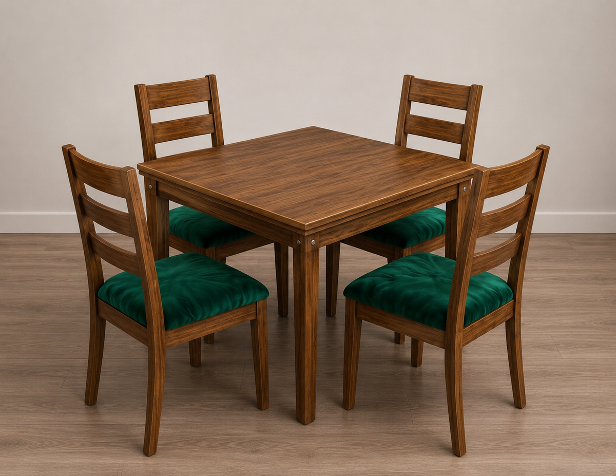 4 Sillas Dixit Práctica y Cómoda - Hecha 100% de Madera.
