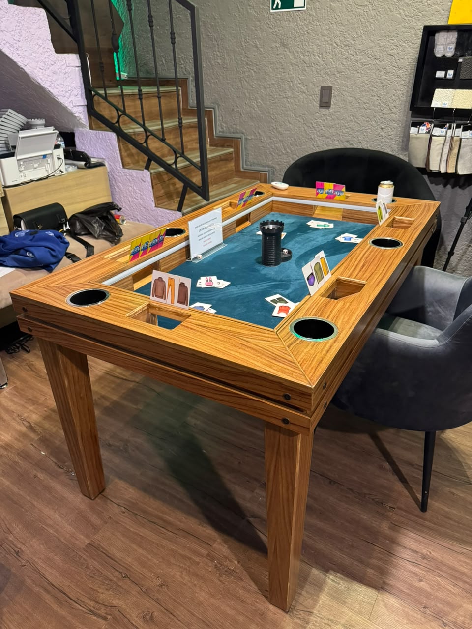 MESA DELUX PRIME PAROTA | RECTANGULAR 6 Personas | LED| PASA DADOS
