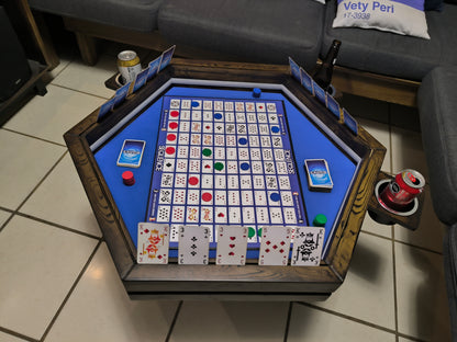 MESA HEXAGONAL DE CENTRO/JUEGOS SIN LUZ LED