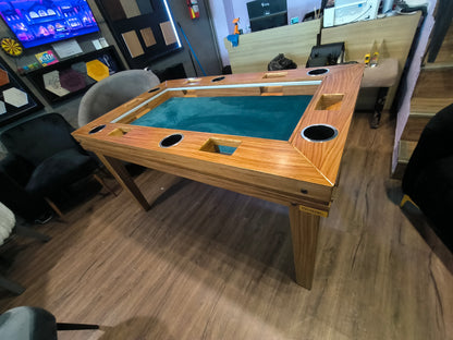 MESA DELUX PRIME PAROTA | RECTANGULAR 6 Personas | LED| PASA DADOS