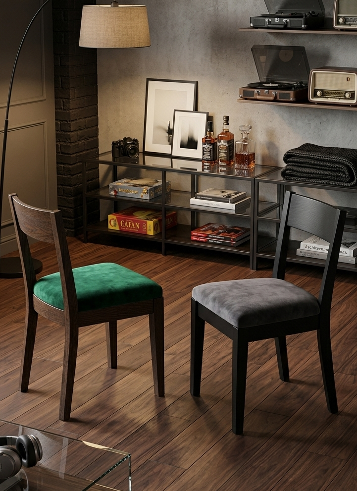 4 Sillas Catán Práctica y Cómoda - Hecha 100% de Madera