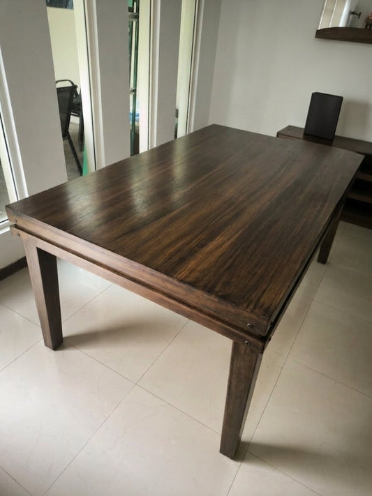 MESA DELUX 8 PERSONAS RECTANGULAR CON LUZ LED CON PASA DADOS