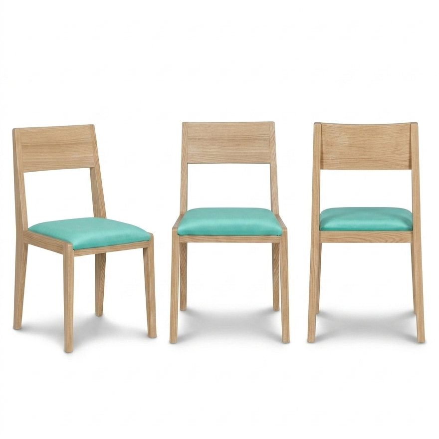 Silla RISK Práctica y Cómoda - Hecha 100% de Madera