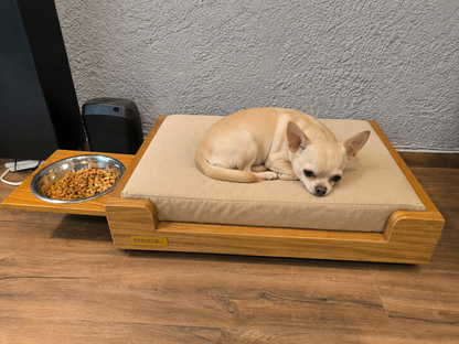 Cama Chica Premium para tu Compañero Fiel | Encino o Parota de Alta Calidad