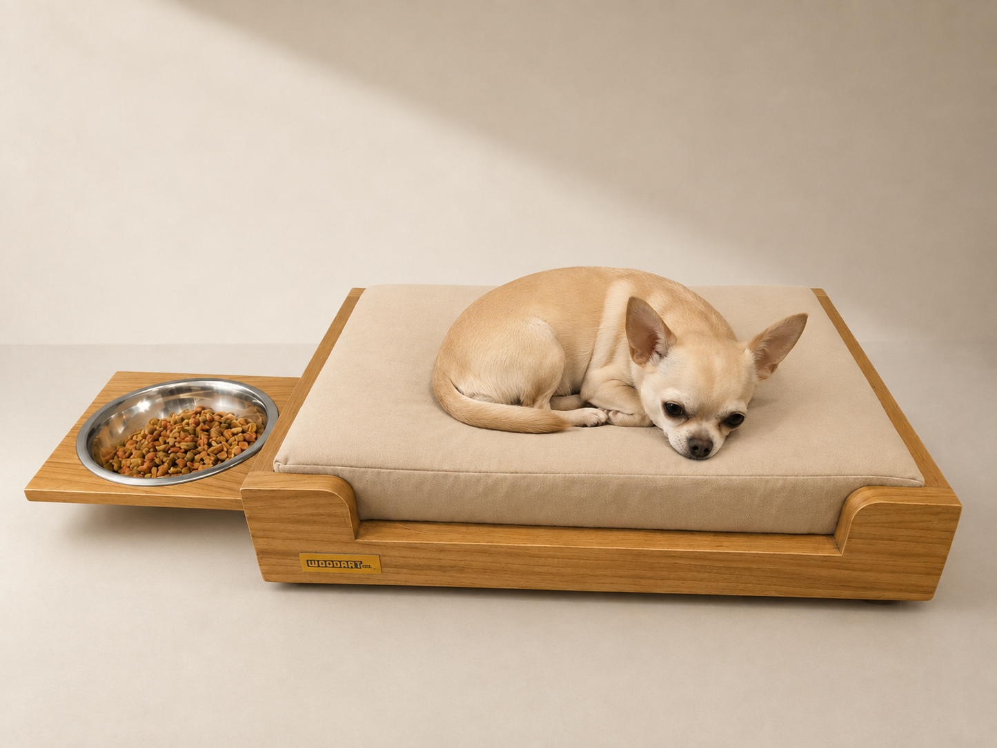 Cama Chica Premium para tu Compañero Fiel | Encino o Parota de Alta Calidad.