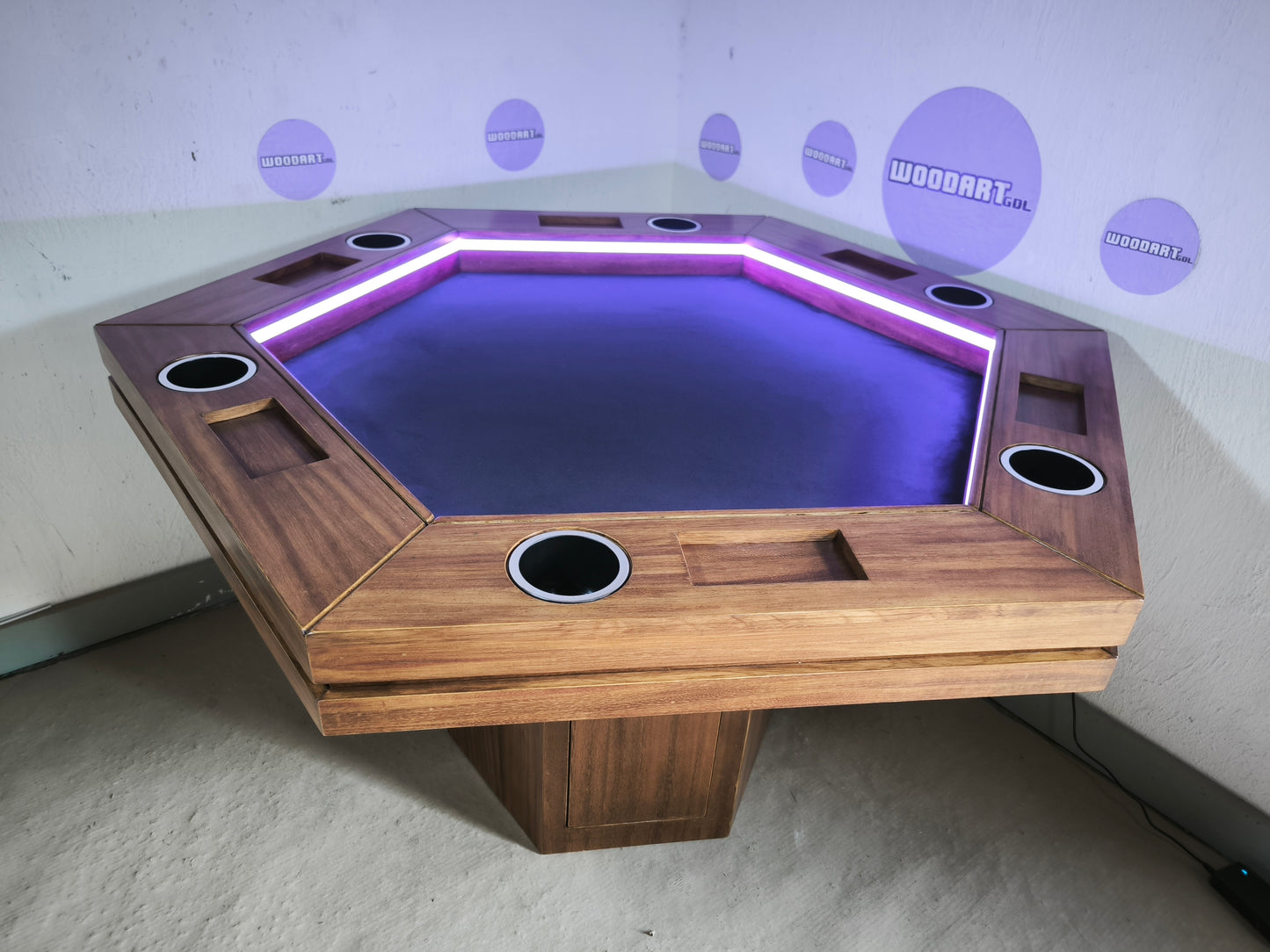 MESA DE POKER PREMIUM DE PAROTA MESA HEXAGONAL | Para 6 personas