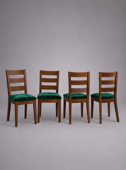 4 Sillas Dixit Práctica y Cómoda - Hecha 100% de Madera.
